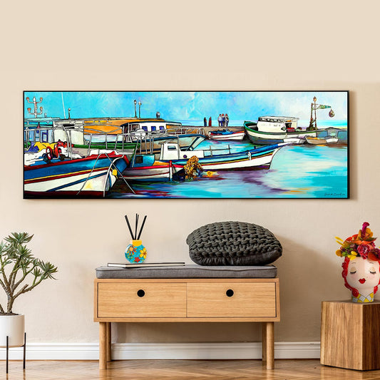 Tela "Il Porticciolo" 150X50