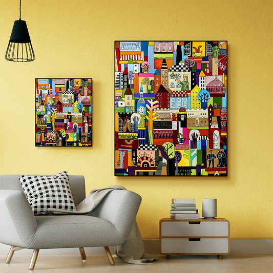 Tela "Nella mia Città" 50X60