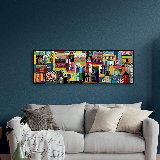 Tela "Nella mia Città" 150X50