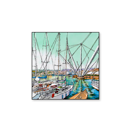 Quadro "Genova - Il Bigo" 50X50