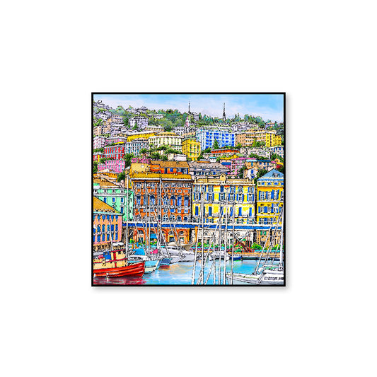 Quadro "Genova - Il Porto Antico"' 50X50
