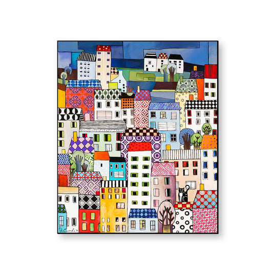 Quadro "Paese mio" 80X100