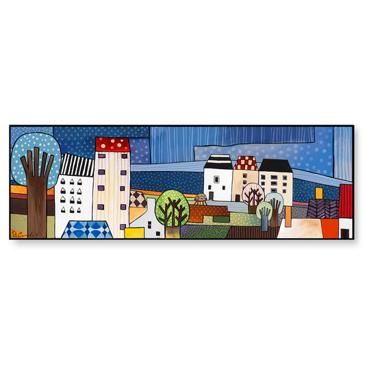 Quadro "Paese mio" 50X150
