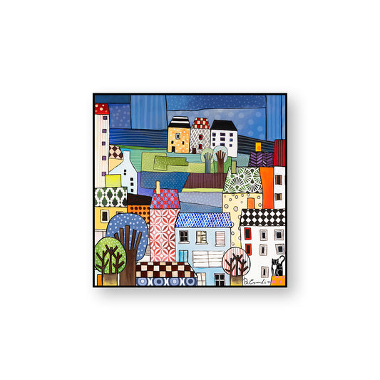 Quadro "Paese mio" 50X50