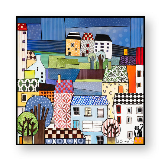 Quadro "Paese mio" 100X100