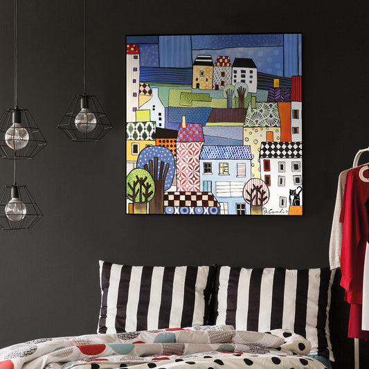 Quadro "Paese mio" 100X100