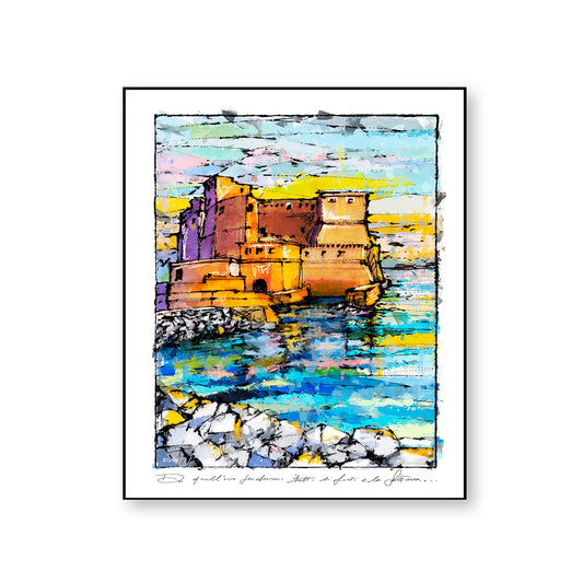 Quadro "Napoli Castel dell' Ovo" 80X100