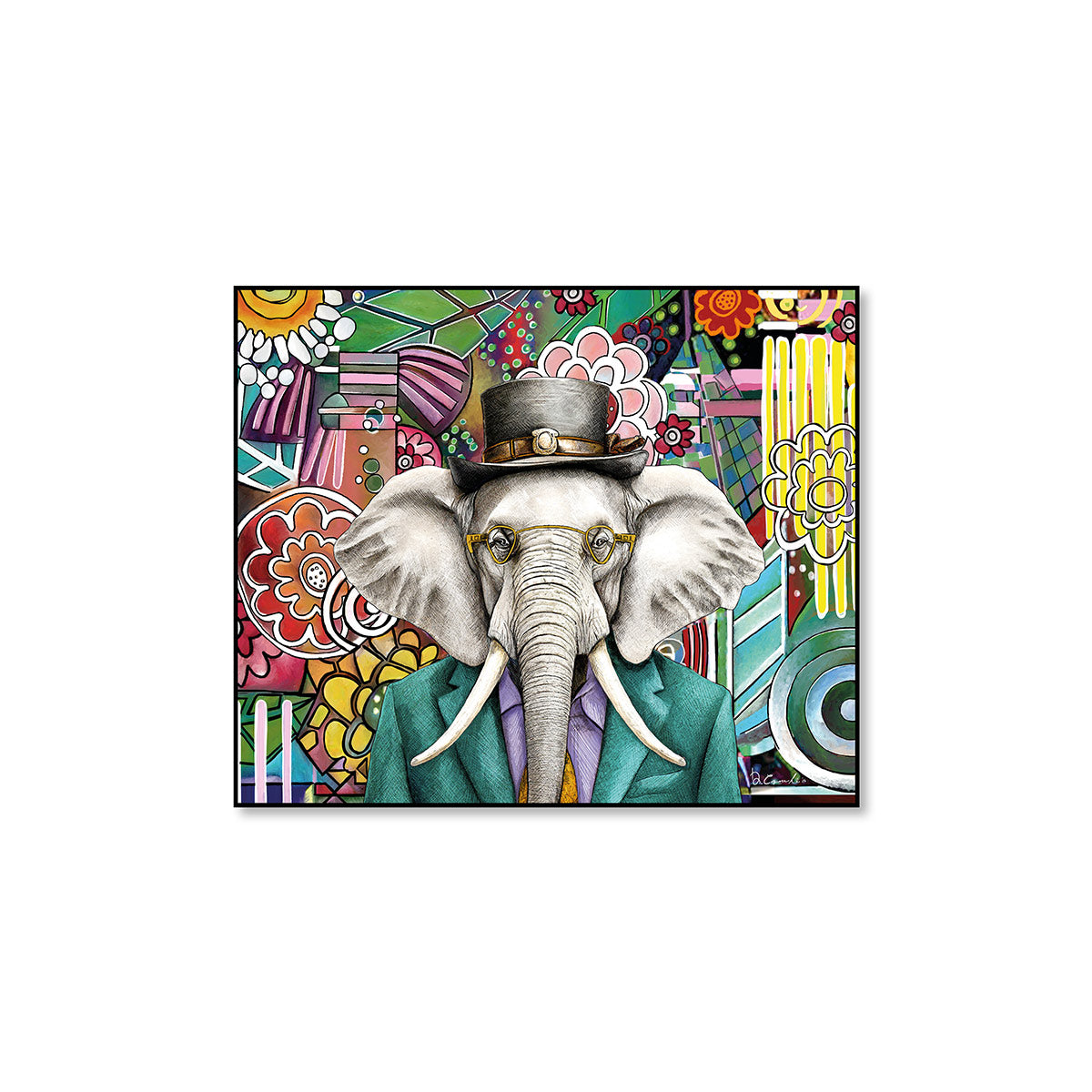 Quadro Human Essence Elefante ''Wisdom'' 60x50