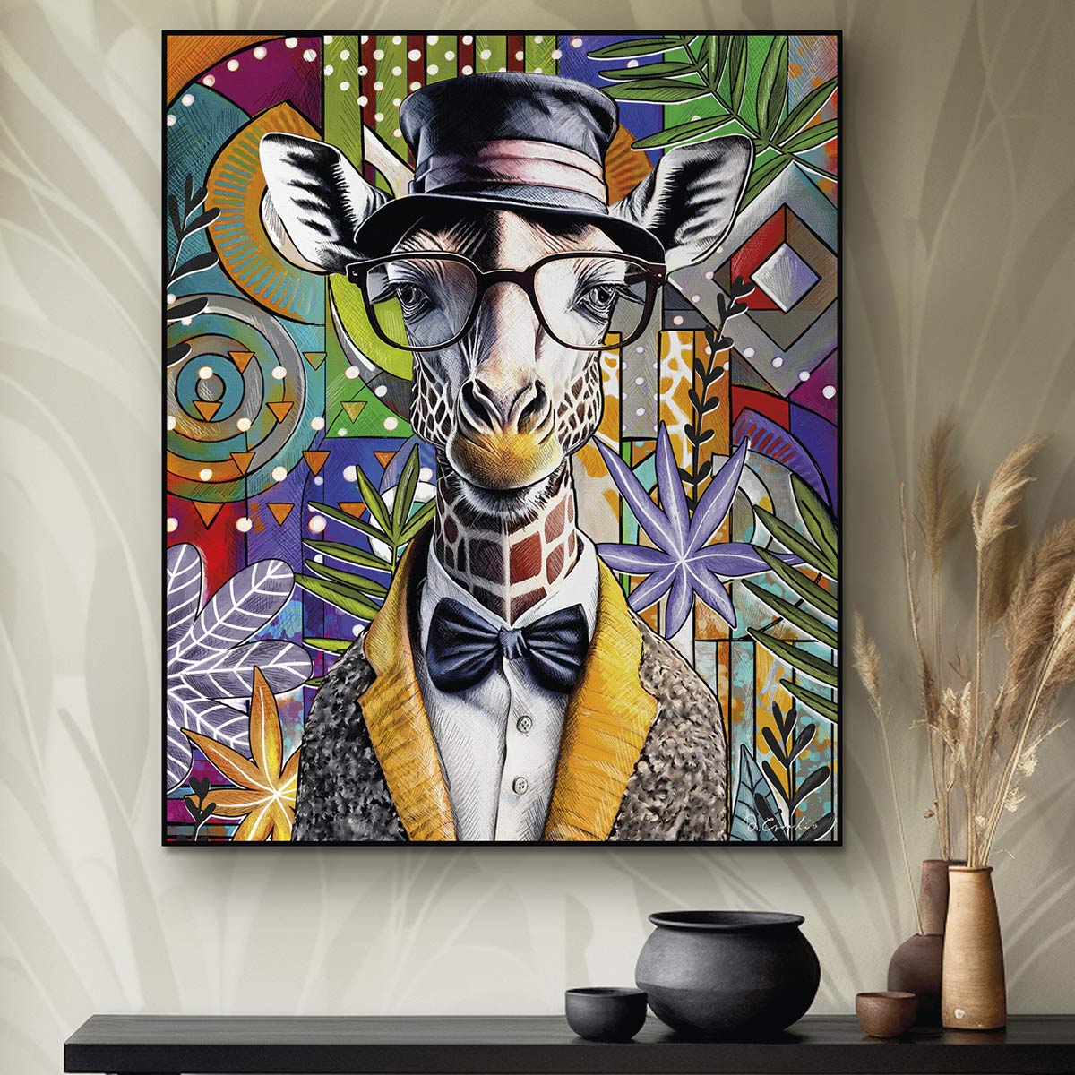 Quadro Human Essence Giraffa ''Far-Sightedness'' 100x120
