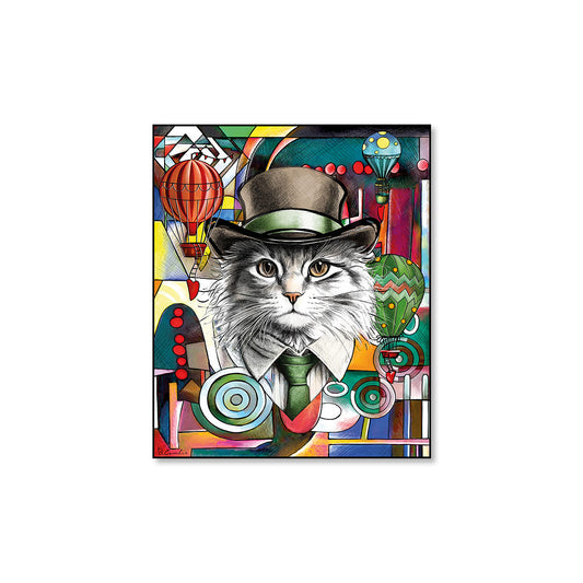 Quadro Human Essence Gatto ''Independence'' 50x60
