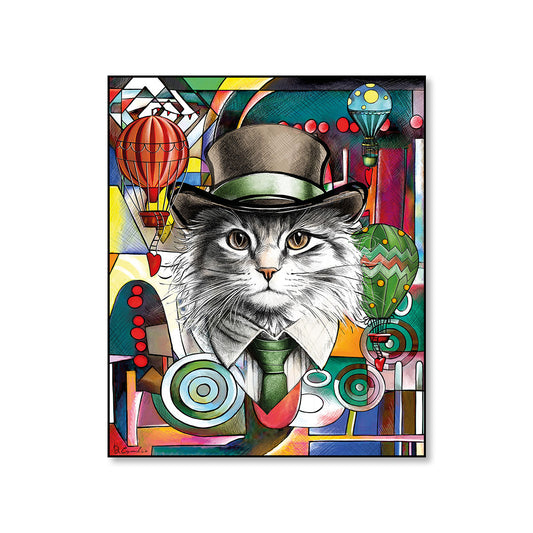 Quadro Human Essence Gatto ''Independence'' 80x100