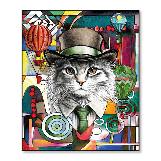 Quadro Human Essence Gatto ''Independence'' 100x120