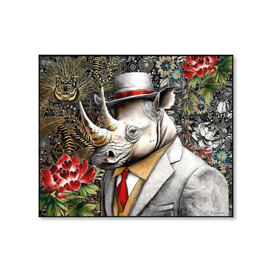 Quadro Human Essence Rinoceronte ''Strength'' 100x80