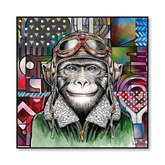 Quadro Human Essence Scimmia ''Boldness'' 100x100