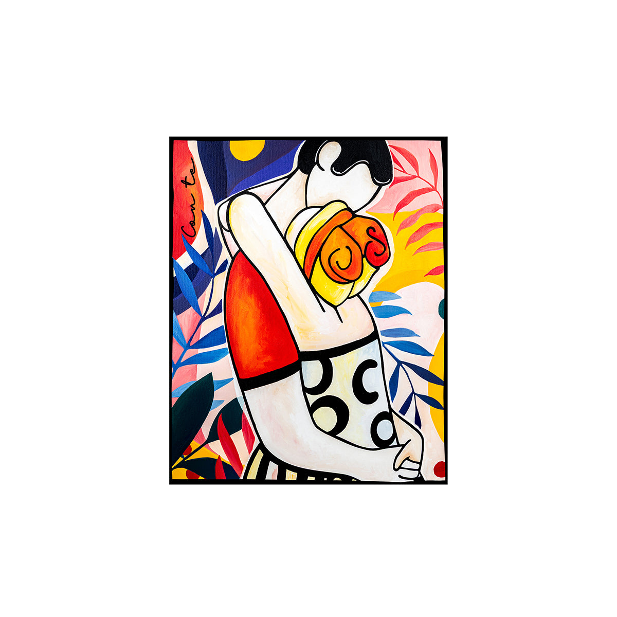 Quadro Abbracci "Con te" 50X60