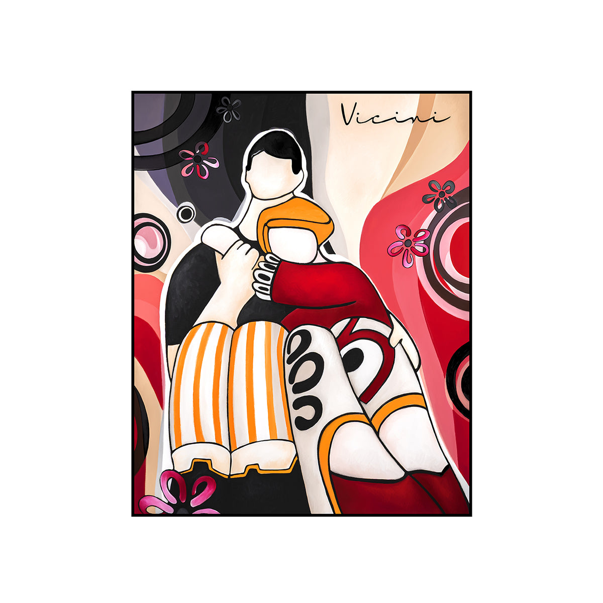 Embraces “Close” Wall Art 80x100 cm