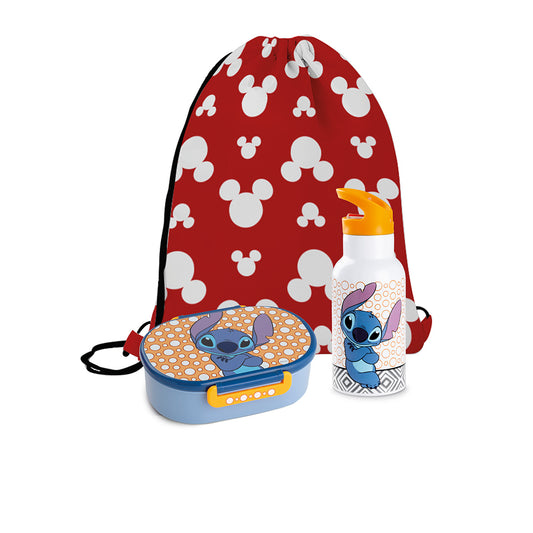 Set Lunch Box + Bottiglia Termica Stitch Tales con sacca