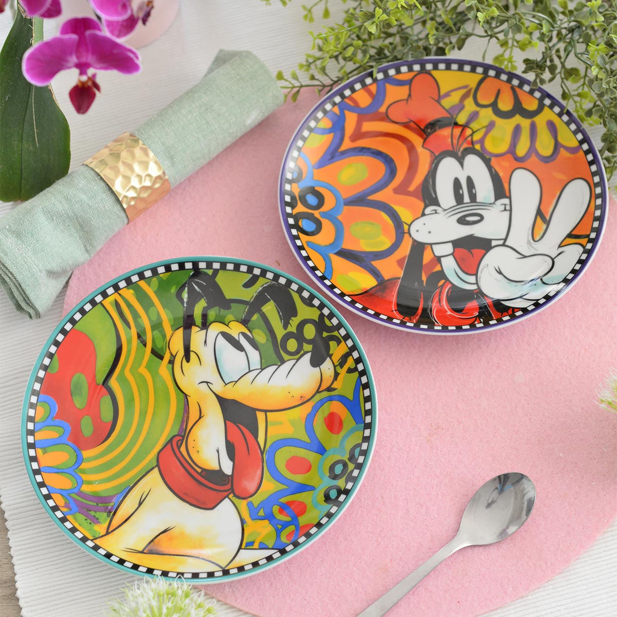 Set 7 Nachtisch-Teller Disney Forever & Ever D. 19 cm 103008