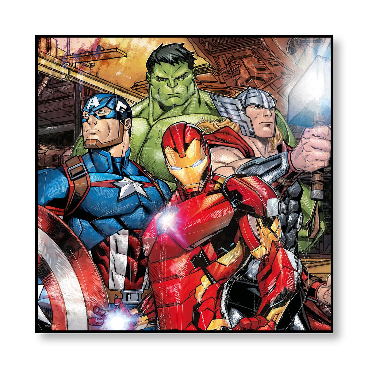 Quadro ''Avengers'' 100x100