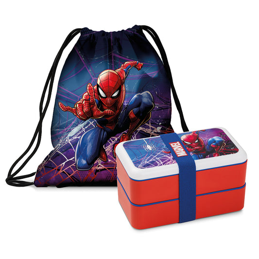 Set lunch box + sacca Spider-Man
