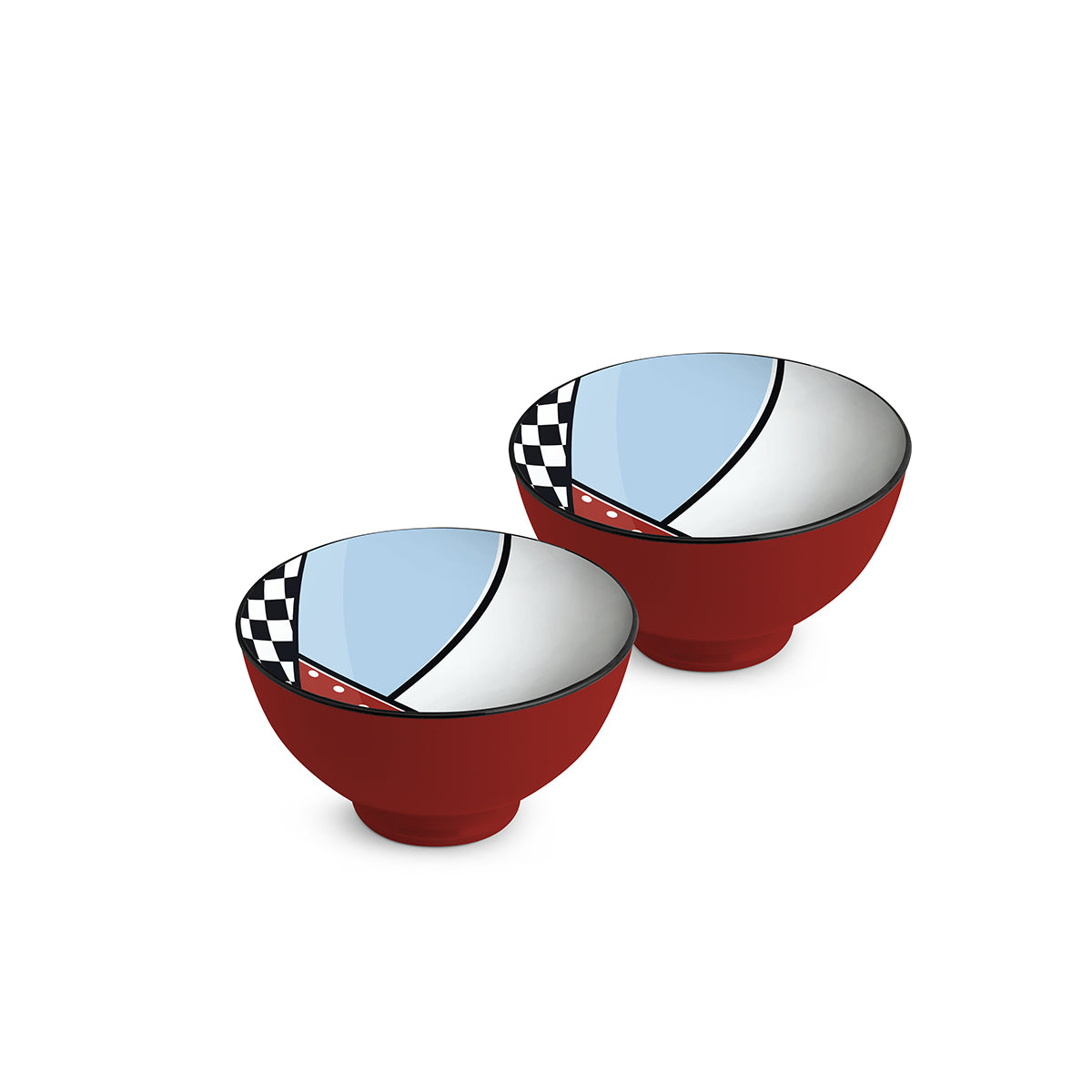 Set 2 Coppette Warà Rosso D.11,5
