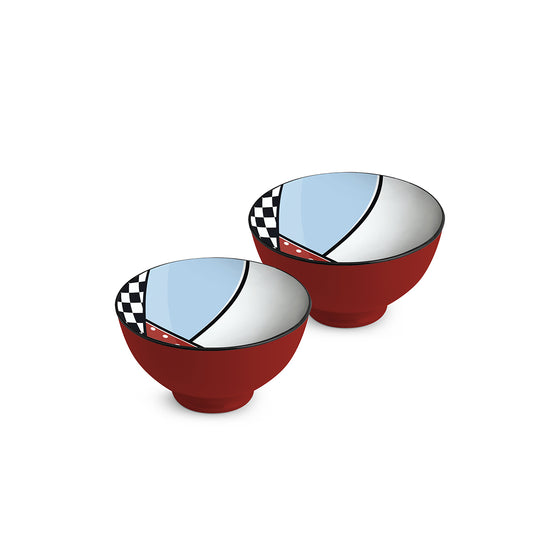 Set 2 Coppette Warà Rosso D.11,5