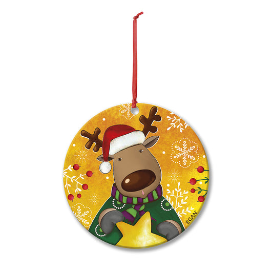 Pendaglio Natale Renna 7X7