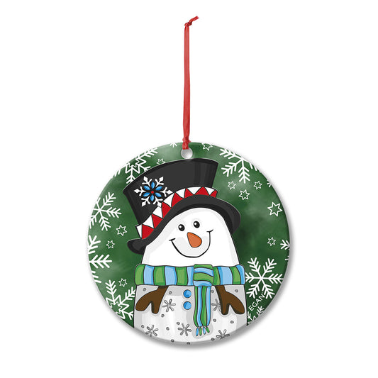 Pendaglio Natale Pupazzo di neve 7X7