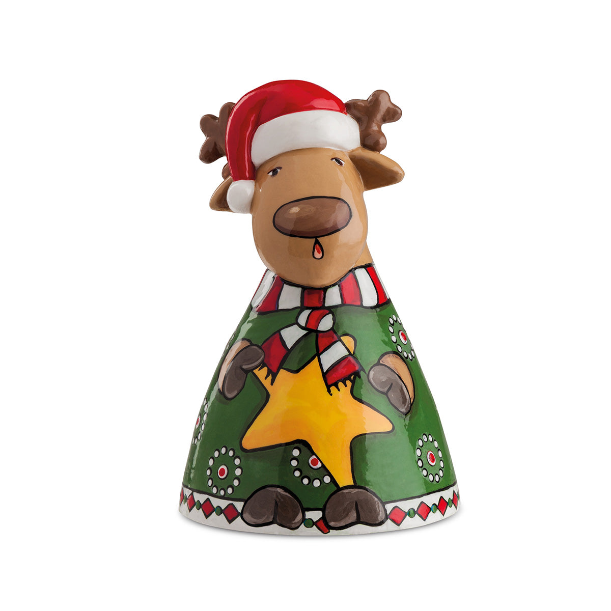 Campanella Natale Renna 10X15