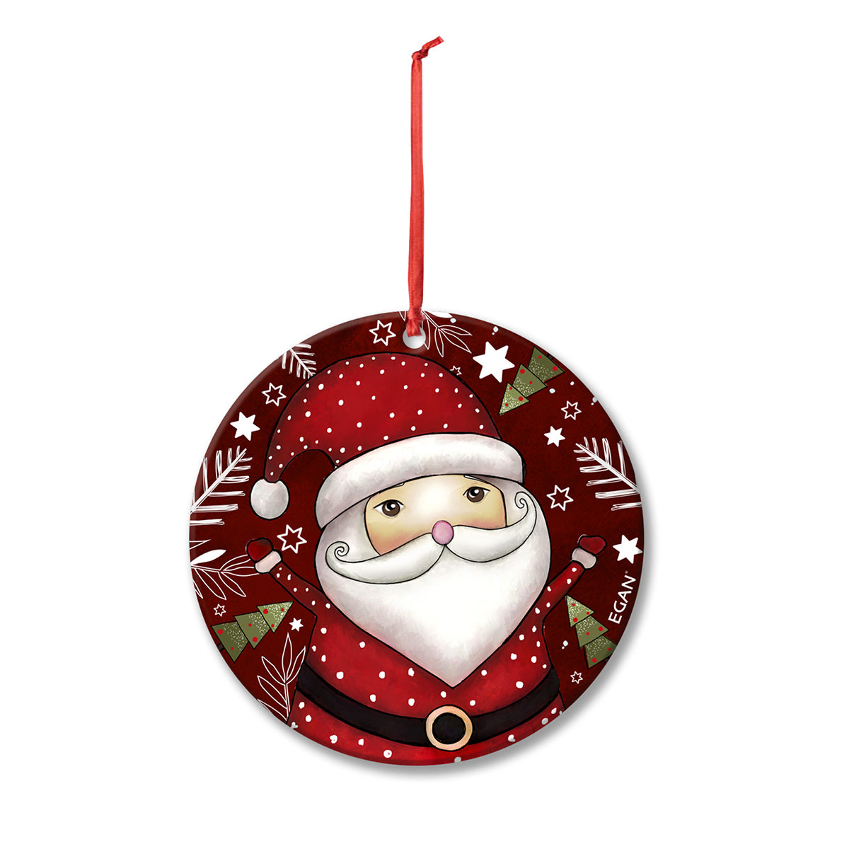 Pendaglio Natale Santa Claus 7X7