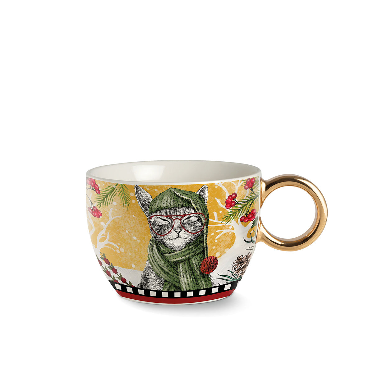 Tazza Colazione Natale Gatto Ml 530