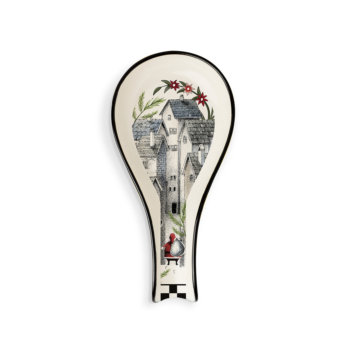 Poggiamestolo Natale Paesaggio 21x10