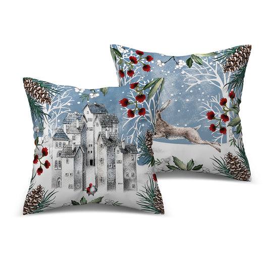 Set 2 Cuscini Natale Paesaggio 40x40