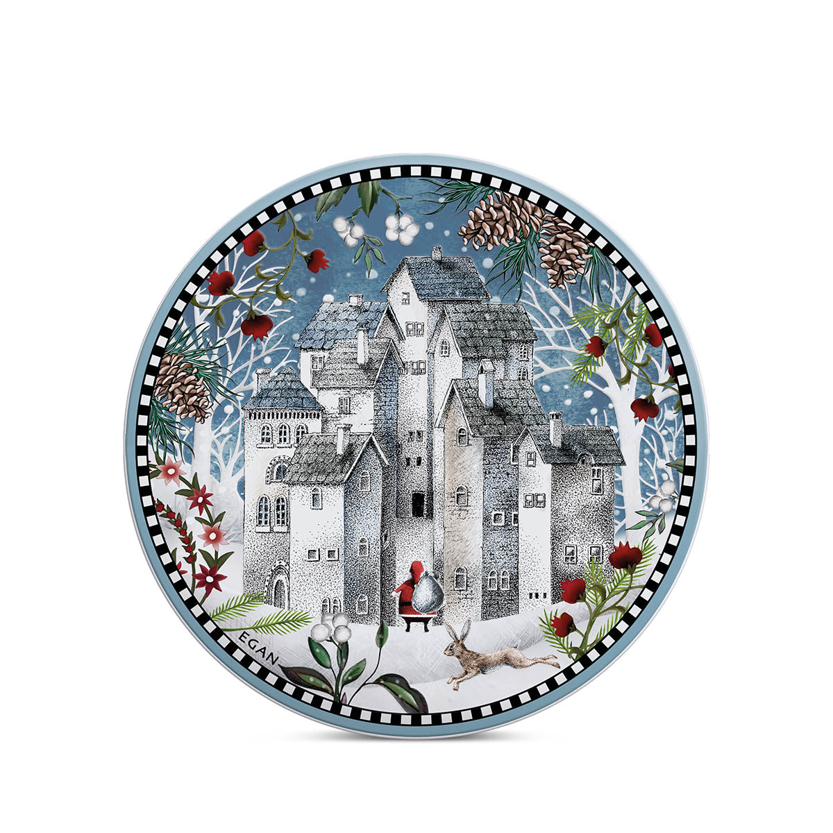Sottopentola Natale Paesaggio D.16