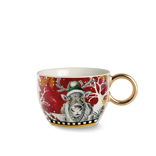 Tazza Colazione Natale Renna Ml 530