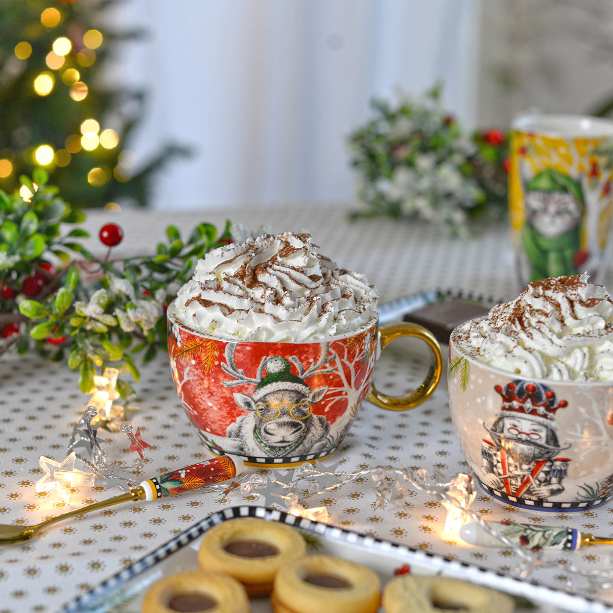 Tazza Colazione Natale Renna Ml 530