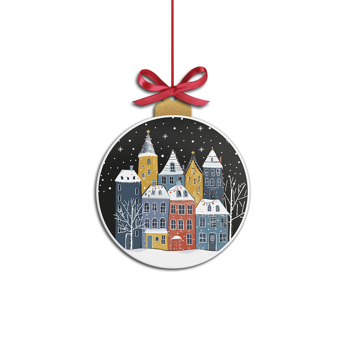 Formella Natale 2025 "Paesaggio" cm 16x19