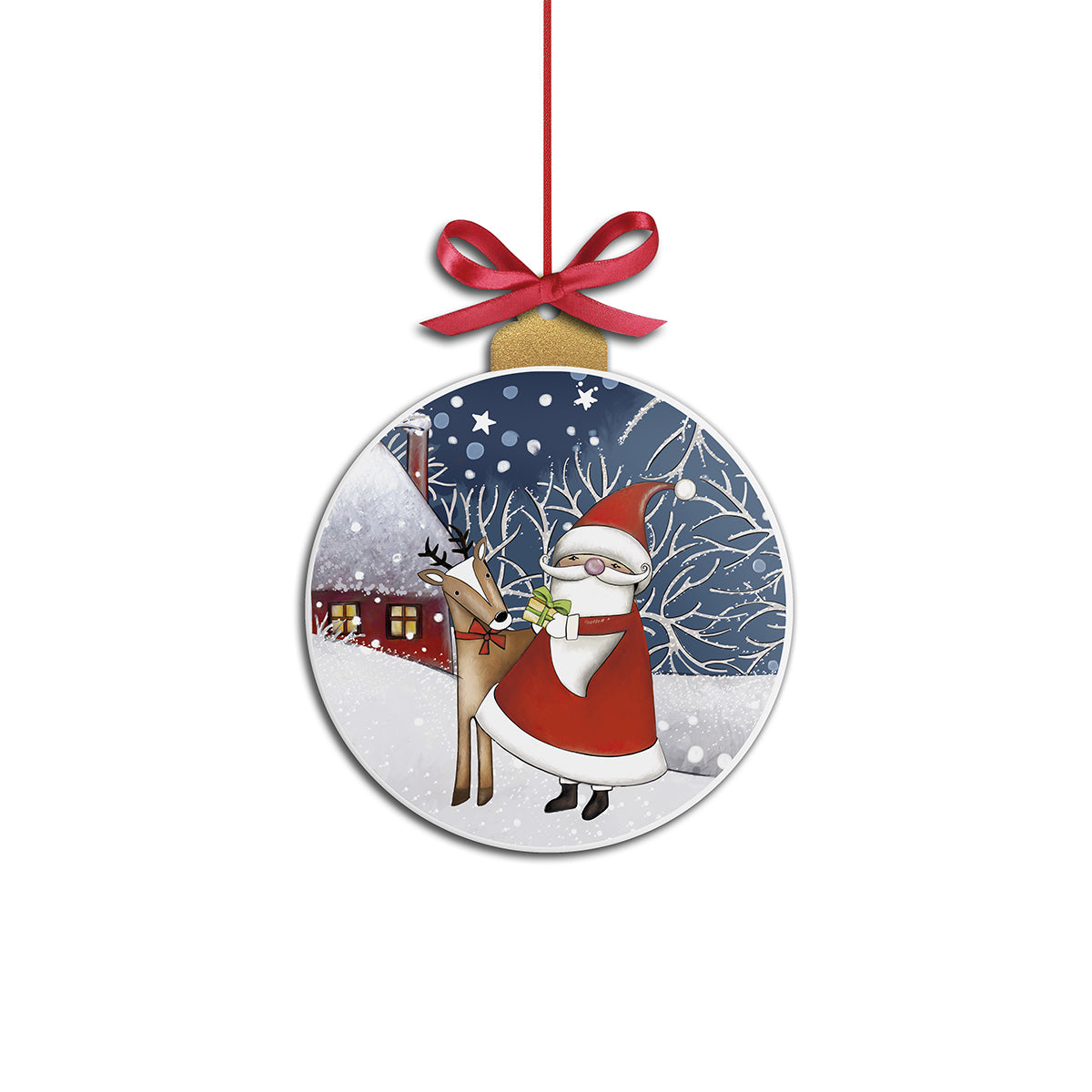 Formella Natale 2025 "Babbo Natale" cm 16x19