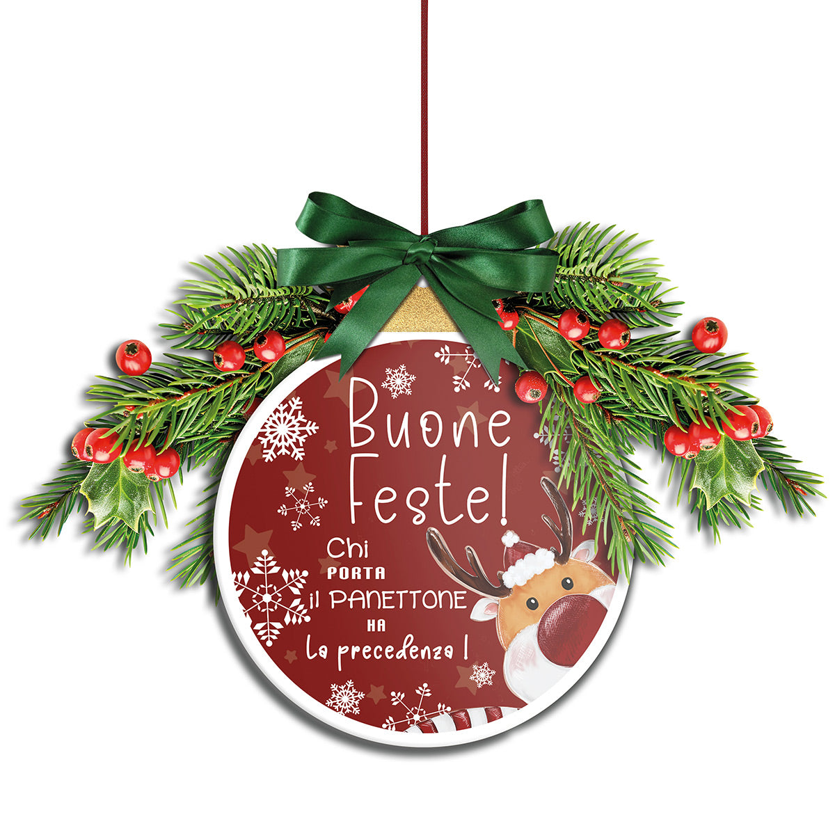 Fuoriporta Natale 2025 "Buone Feste" d20
