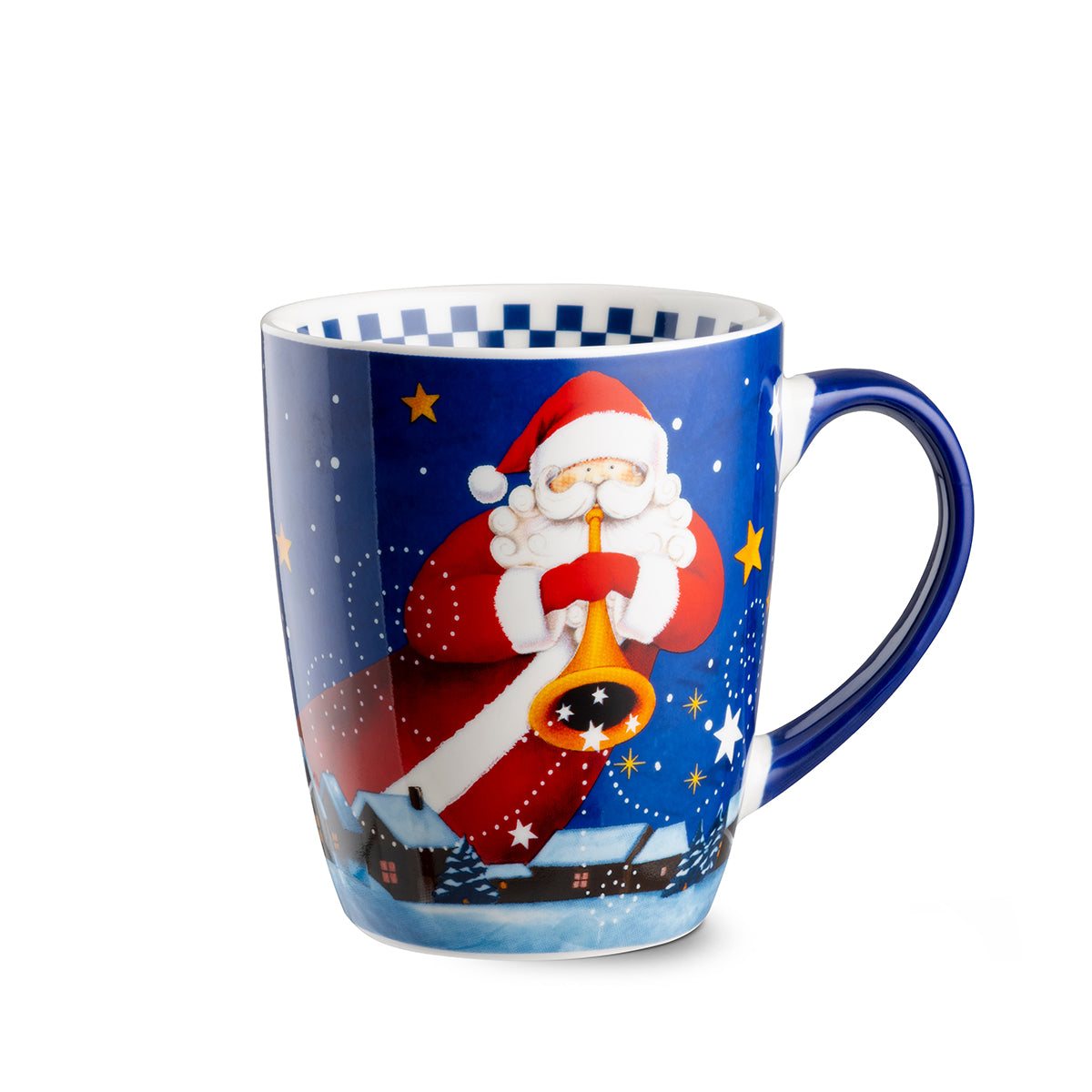 Mug Babbo Natale blu Natale ml 430
