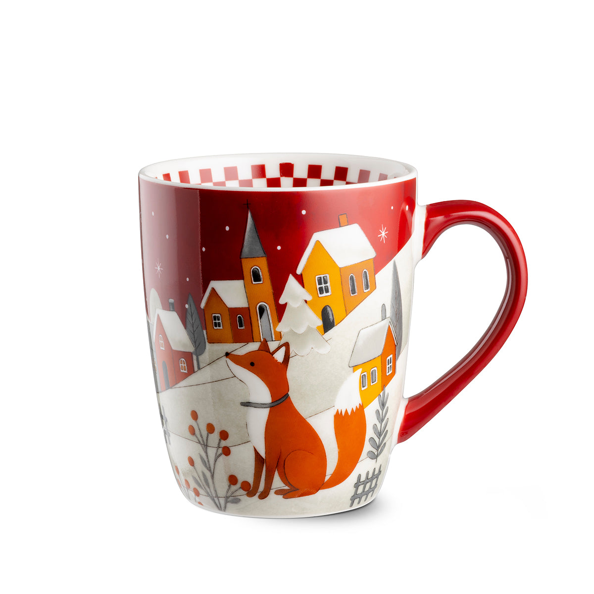 Mug volpe rosso Natale ml 430