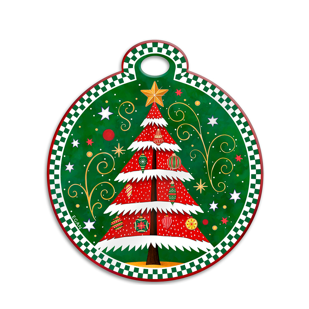 Sottopentola albero verde Natale