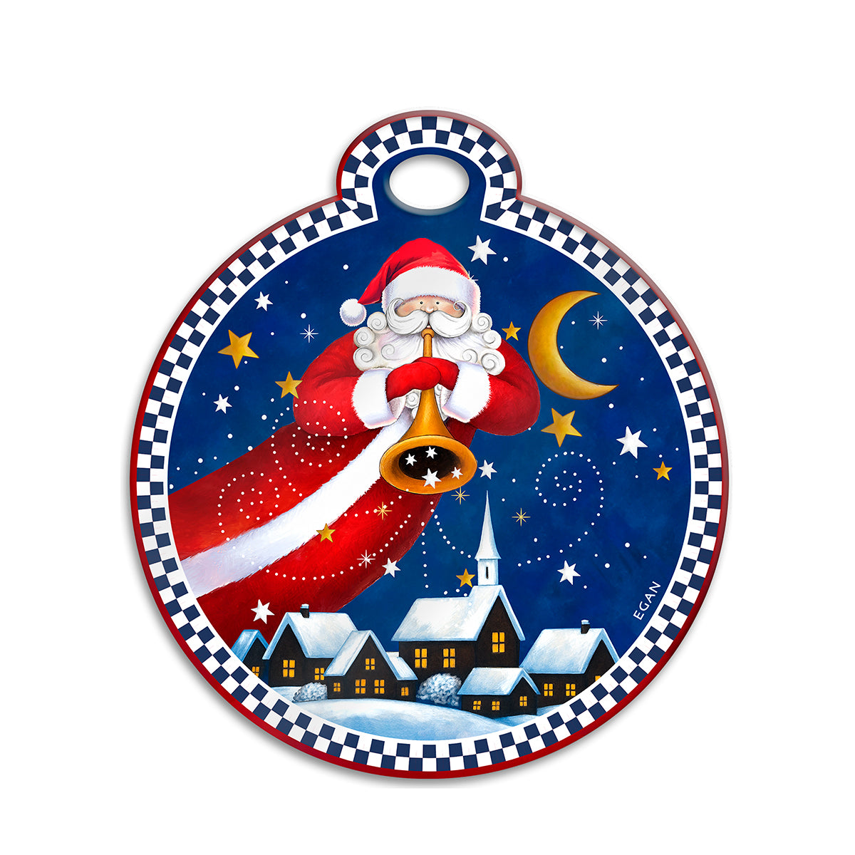 Sottopentola Babbo Natale blu Natale