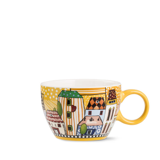 Tazza Colazione Paese Mio Giallo ml. 460