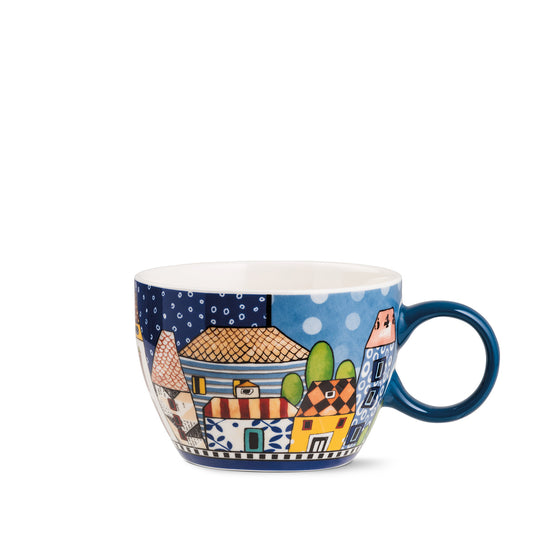 Tazza Colazione Paese Mio Blu ml. 460