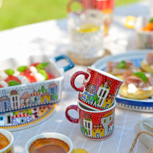 Set 2 Mini Mug Paese Mio Rosso ml. 90