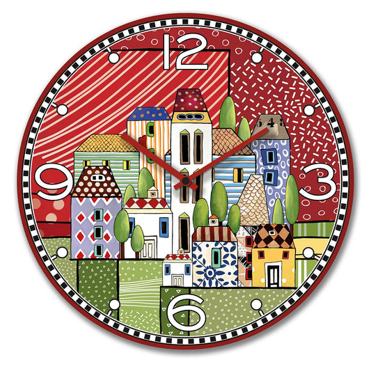 Orologio Paese Mio Rosso d.50