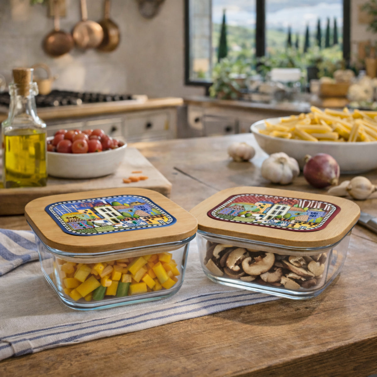 Paese Mio Blue Container 18x7.5