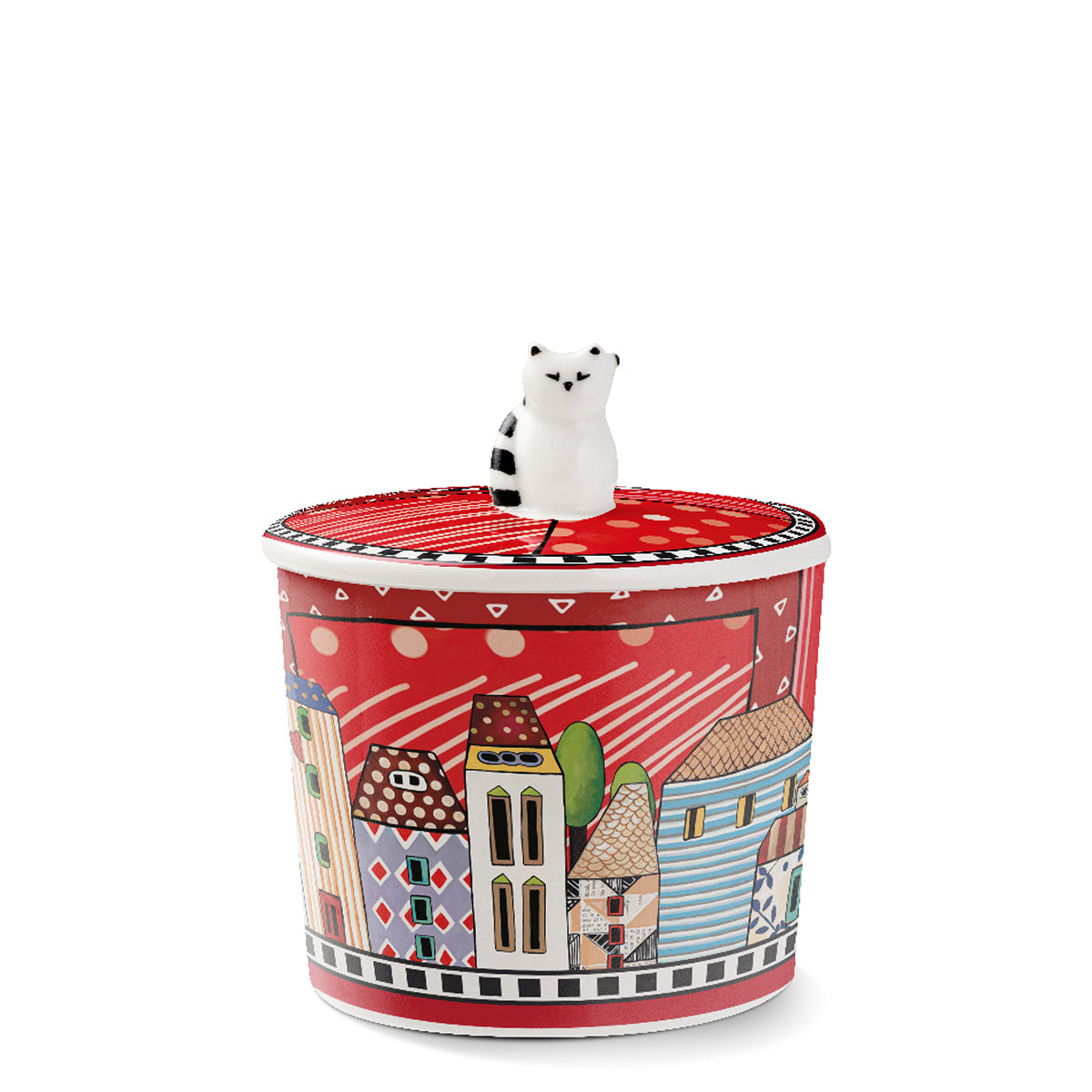 Paese Mio Red Sugar Bowl 9x10 cm