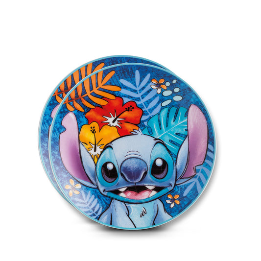 Set 2 piatti dessert Stitch Blu d.19
